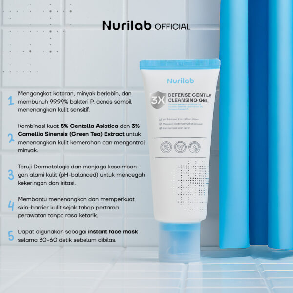 NURILAB 3X Defense Gentle Cleansing Gel - Image 3