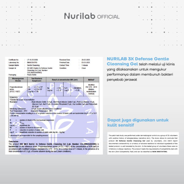 NURILAB 3X Defense Gentle Cleansing Gel - Image 5