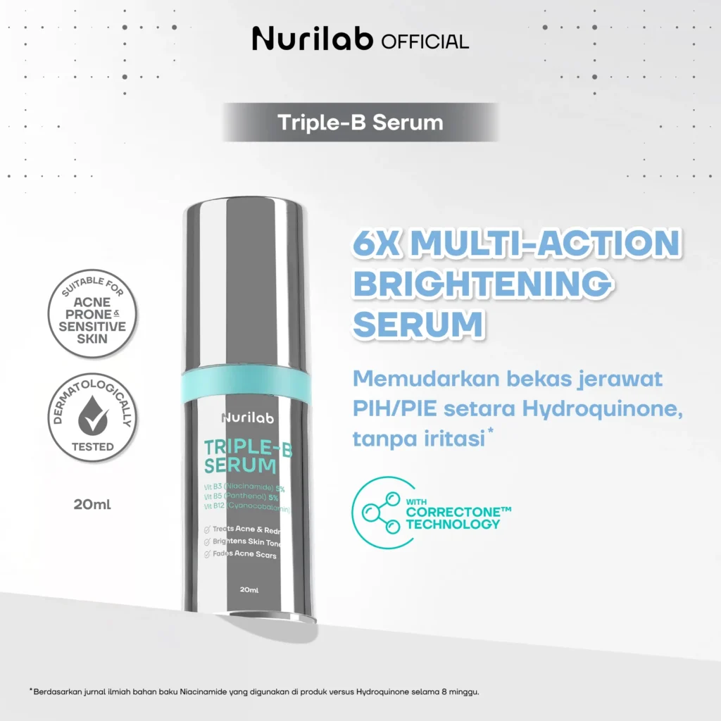 Nurilab - Triple-B Serum Bekas Jerawat Kemerahan Kehitaman
