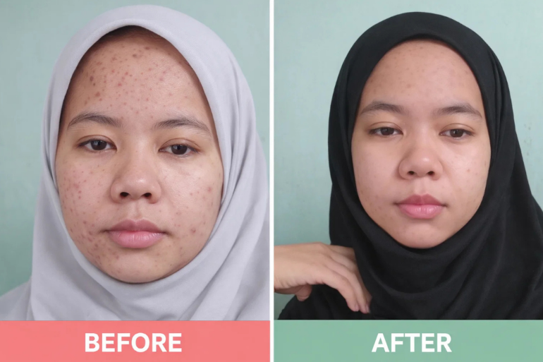Perjalanan 14 hari Menghilangkan Bruntusan Pakai Nurilab Acne Conclearing