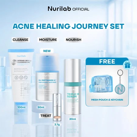Acne Healing Set | Moisturizer, Cleansing, Concealer & Serum